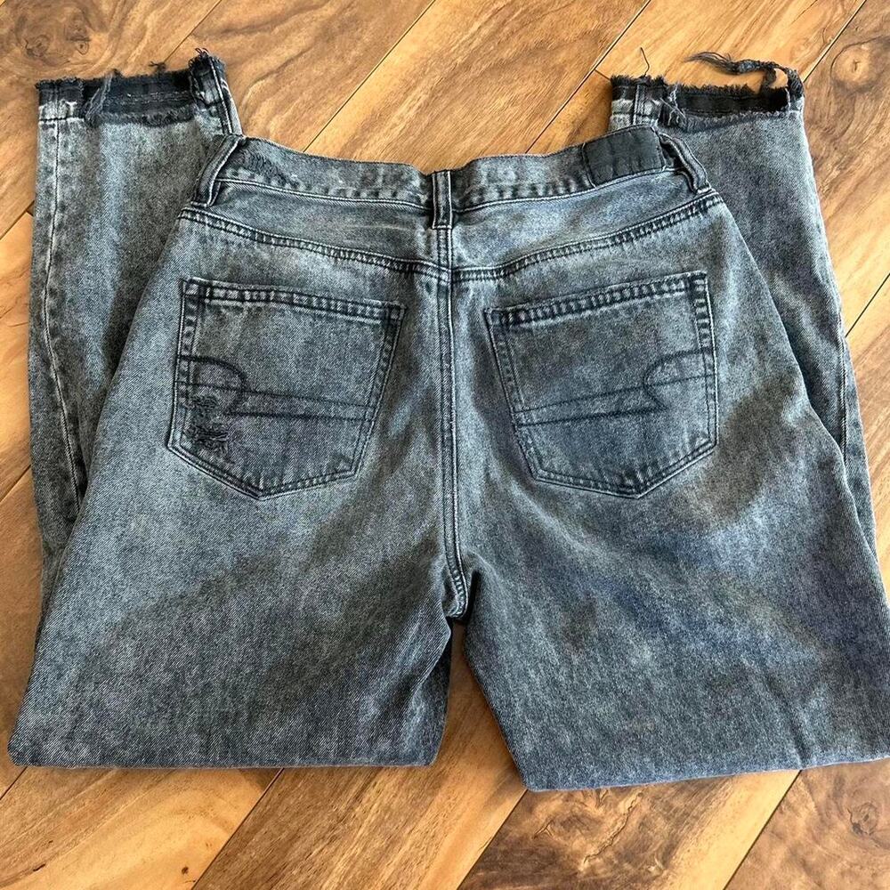 American eagle black acid wash